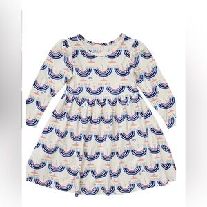 Pink Chicken Hanukkah Menorah Organic Cotton Steph Dress